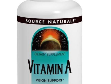 SOURCE NATURALS - Vitamin A 10000 IU - 250 Tablets Supply