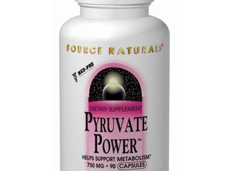 SOURCE NATURALS - Pyruvate Power (750 mg) - 60 Capsules Online Sale