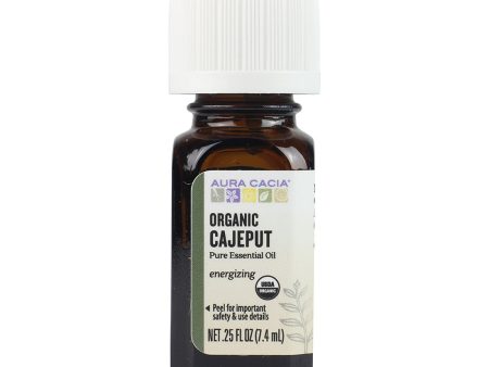 AURA CACIA - Organic Cajeput Essential Oil - 0.25 fl oz (7.4 ml) For Sale