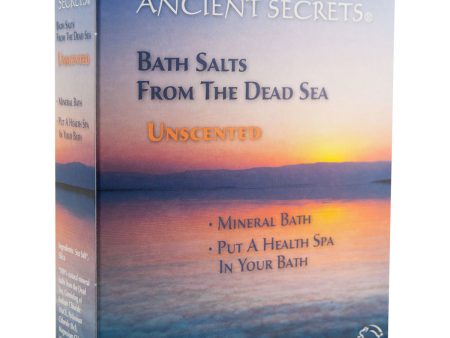 ANCIENT SECRETS - Dead Sea Bath Salts Unscented - 1 lb. (453 gms.) on Sale