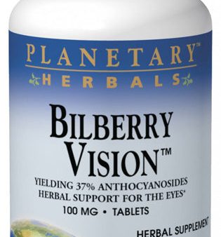 PLANETARY HERBALS - Bilberry Vision 100 mg  - 120 Tablets Online Sale