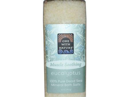 ONE WITH NATURE - Dead Sea Mineral Bath Salts Eucalyptus - 32 oz. (907 g) Online Sale