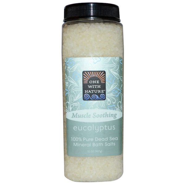 ONE WITH NATURE - Dead Sea Mineral Bath Salts Eucalyptus - 32 oz. (907 g) Online Sale