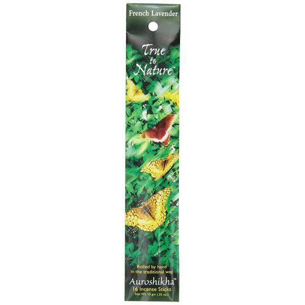 AUROSHIKHA - True To Nature Incense French Lavender - 0.35 oz. (10 g) Hot on Sale