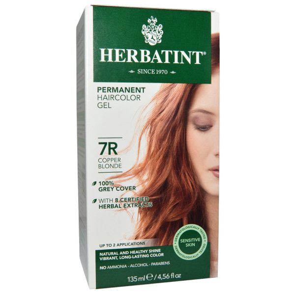 HERBATINT - Permanent Herbal Haircolour Gel 7R Copper Blonde - 135 ml Online Hot Sale