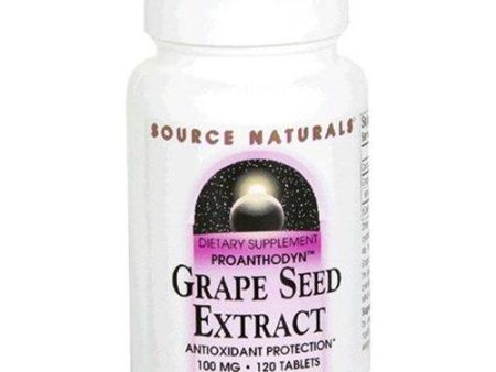 SOURCE NATURALS - Grape Seed Extract, Proanthodyn 100 mg - 120 Tablets Sale