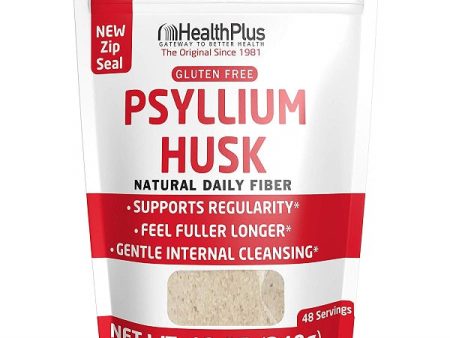 HEALTH PLUS - Pure Psyllium Husk Bag - 12 oz. (340 g) For Sale