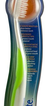 SMILE BRITE - Fixed Head Nylon Toothbrush V-Wave Medium - 1 Toothbrush Online now