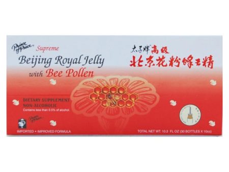 PRINCE OF PEACE - Beijing Royal Jelly with Bee Pollen - 30 x 10 CC Online now