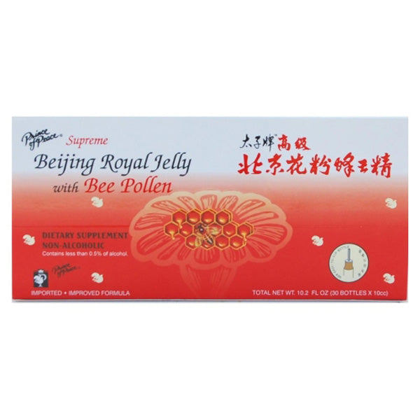 PRINCE OF PEACE - Beijing Royal Jelly with Bee Pollen - 30 x 10 CC Online now