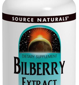 SOURCE NATURALS - Bilberry Extract 50 mg - 30 Tablets Hot on Sale