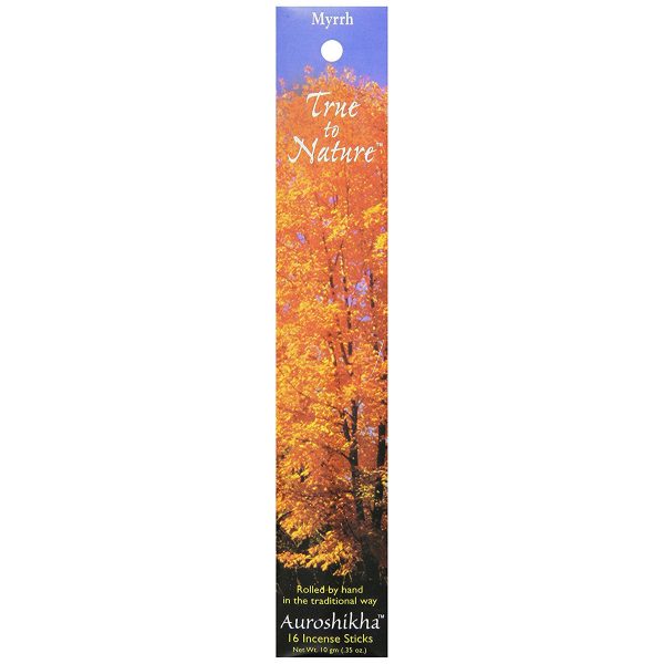 AUROSHIKHA - True To Nature Incense Myrrh Floral - 0.35 oz. (10 g) For Cheap