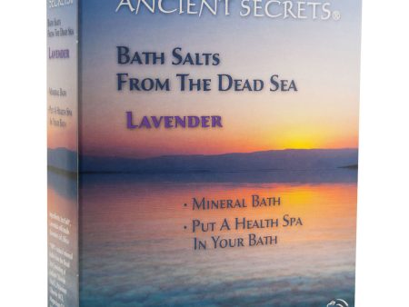 ANCIENT SECRETS - Dead Sea Bath Salts Lavender - 1 lb. (453 g) For Sale