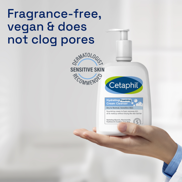 Cetaphil Hydrating Foaming Cream Cleanser 473ml For Cheap