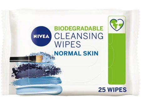 Nivea Biodegradable 3 In 1 Refreshing Cleansing Wipes Pack of 25 on Sale