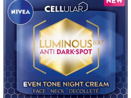 Nivea Cellular Luminous 630 Anti-Dark Spot Even Tone Night Cream 50ml Cheap