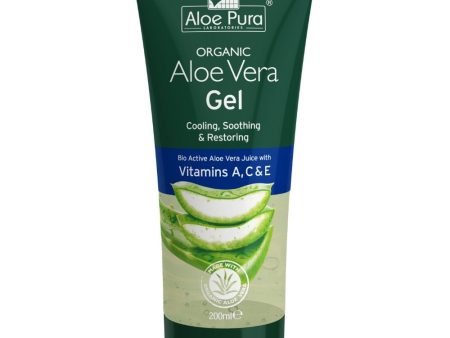 Aloe Pura Organic Aloe Vera Vitamin A, C & E Skin Gel 200ml Online now