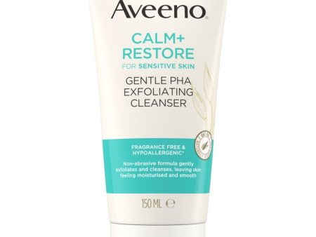 Aveeno Face Calm+ Restore Gentle PHA Exfoliating Cleanser 150ml For Sale