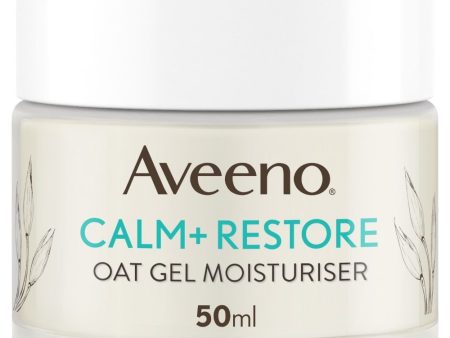 Aveeno Face Calm+ Restore Oat Gel Moisturiser 50ml Hot on Sale